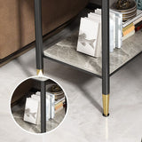 21,65 "Table de bout à 4 jambes de haut Table d'appoint rectangulaire moderne