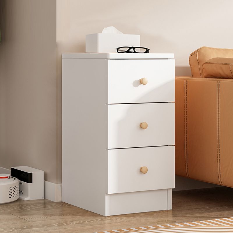 Contemporary Wooden Accent Cabinet Bar Pulls Handle Design Storage Cabinet