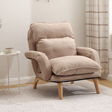 23,62 "largeur x 27,95" chaise convertible profonde avec quatre jambes de base et biscuit en arrière