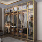 Contemporary Style Wardrobe Natural Colour Wooden Wardrobe Closet