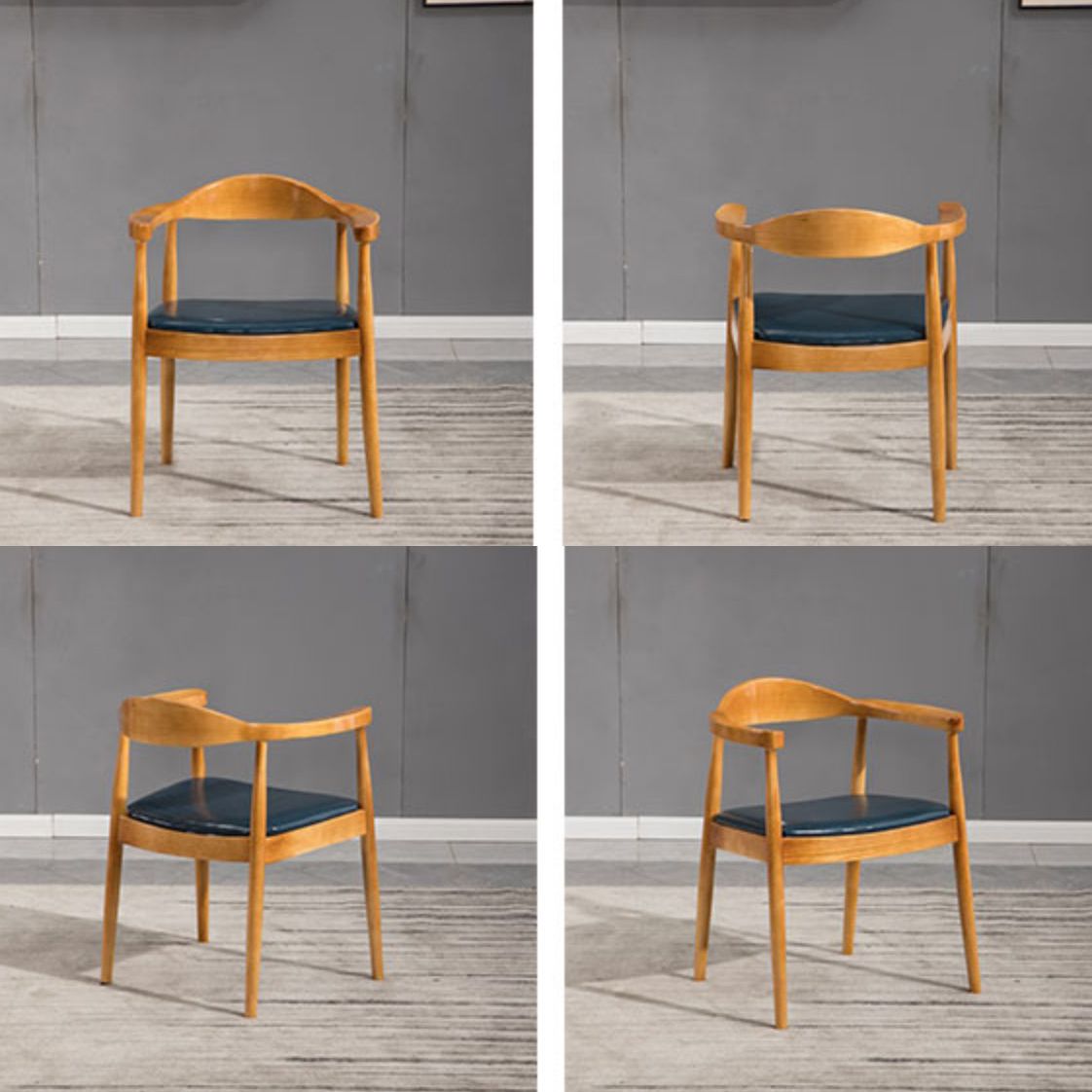 Modern Style Wood Dining Chair Stackable Open Back Dining Side Chair for Home Clearhalo ' kitchen&dining_furn' 'Dining Chairs' 'Dining Tables & Seating' 'dining_chair' 'furn' 'furn_dining_chair' 'Furniture' 'furniture_dining_chair' 'Kitchen & Dining Furniture' 'kitchen' 1200x1200_26a86449-d1cc-43be-bb71-7af3d3d8bb7e