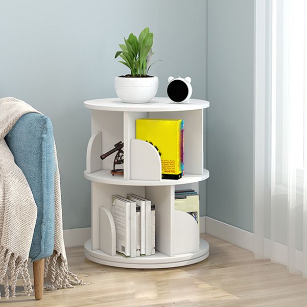 Moderne houten roteerbare boekenkast Studieruimte Geometrische boekenplank