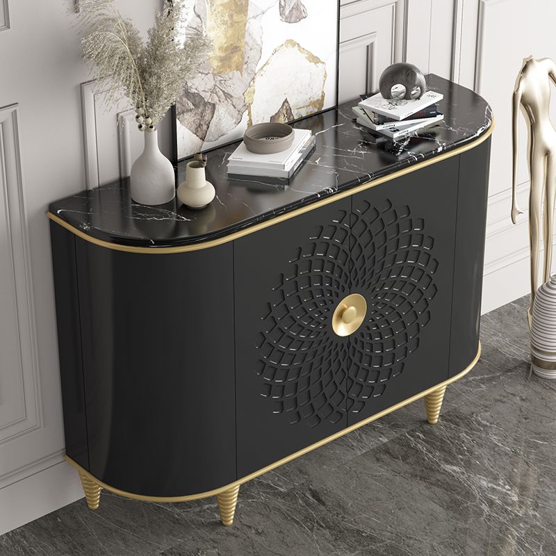 31.5"L Luxurious Buffet Server Artificial Marble Top Dining Server for Living Room Clearhalo 'buffet_sideboard' 'Buffets & Sideboards' 'furn' 'furn_buffet_sideboard' 'Furniture' 'Kitchen & Dining Furniture' 1200x1200_26ab53dd-9089-49ba-bd87-0ca23cb147dd