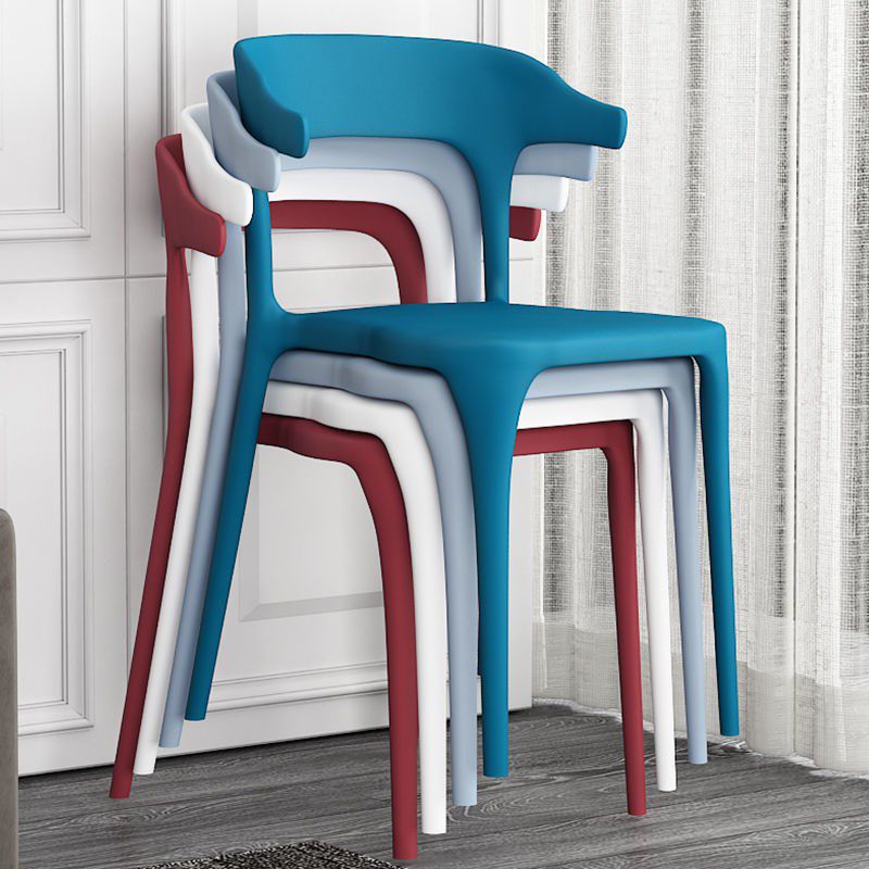 Contemporary Chair Dining Armless Chair for Kitchen with Plastic Legs Clearhalo 'Dining Chairs' 'Dining Tables & Seating' 'dining_chair' 'furn' 'furn_dining_chair' 'Furniture' 'furniture_dining_chair' 'Kitchen & Dining Furniture' 1200x1200_26ad97f2-0a49-4ac1-bacf-2a0ecbcb49ae