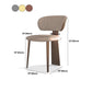 Nordic Glam Style Chair Dining Armless Chairs for Kitchen with Metal Legs Clearhalo 'Dining Chairs' 'Dining Tables & Seating' 'dining_chair' 'furn' 'furn_dining_chair' 'Furniture' 'Kitchen & Dining Furniture' 1200x1200_26ae976d-07f9-4f68-b959-ed25002d2c47