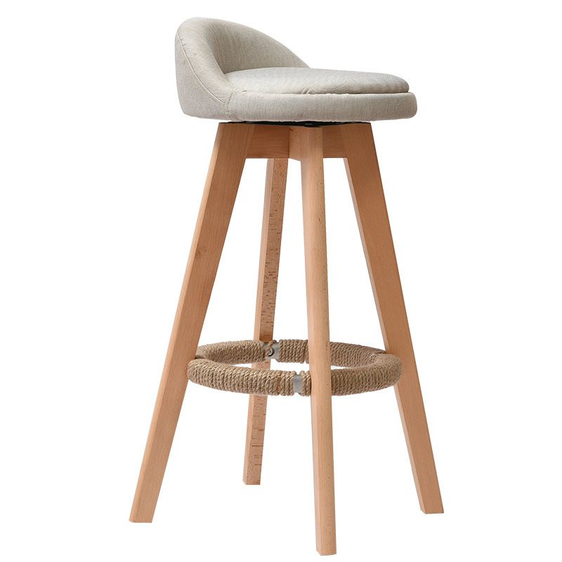 Low Back Dining Stool Beech Armless Bar Stool with Wood Base Clearhalo 'Bar Furniture' 'Bar Stools' 'bar_stools' 'furn' 'furn_bar_stools' 'Furniture' 'Kitchen & Dining Furniture' 1200x1200_26b05371-9256-4d7b-946d-155a5add913a