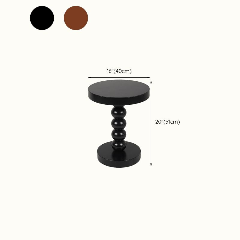 Round Solid Wood Side Table Scandinavian 20" Tall Pedestal End Table Clearhalo 'Coffee & Accent Tables' 'End & Side Tables' 'end_side_tables' 'furn' 'furn_end_side_tables' 'Furniture' 'Living Room Furniture' 1200x1200_26b1a5bd-b348-45df-8686-54d3167d52df
