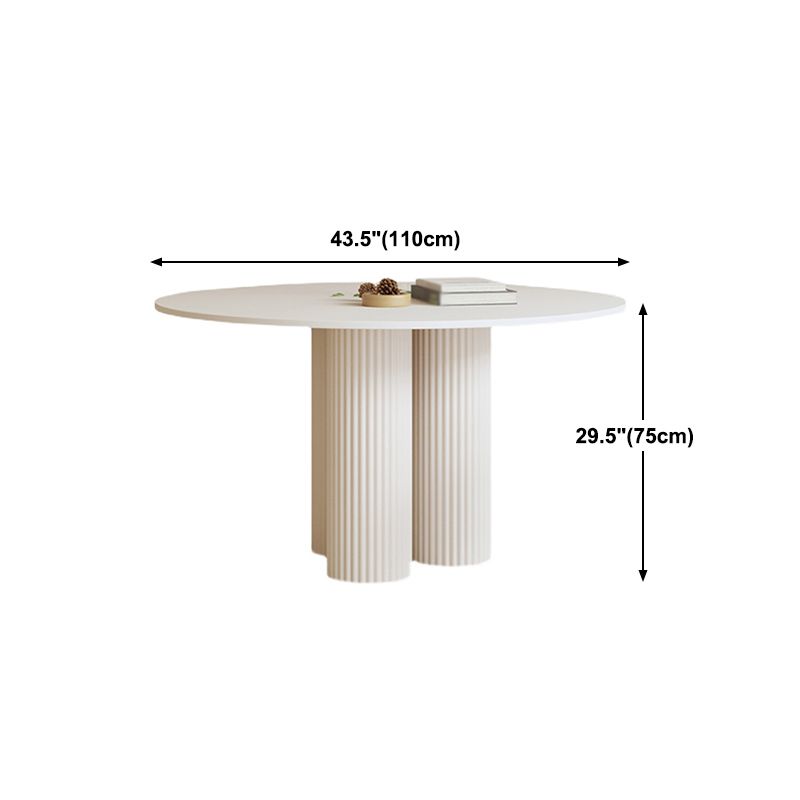 Round Stone Dining Table Contemporary Style Dining Room Collection for Dining Room Clearhalo 'Dining Tables & Seating' 'Dining Tables' 'dining_table' 'furn' 'furn_dining_table' 'Furniture' 'Kitchen & Dining Furniture' 1200x1200_26b3534d-e69b-4690-b446-84bbf93b91a6