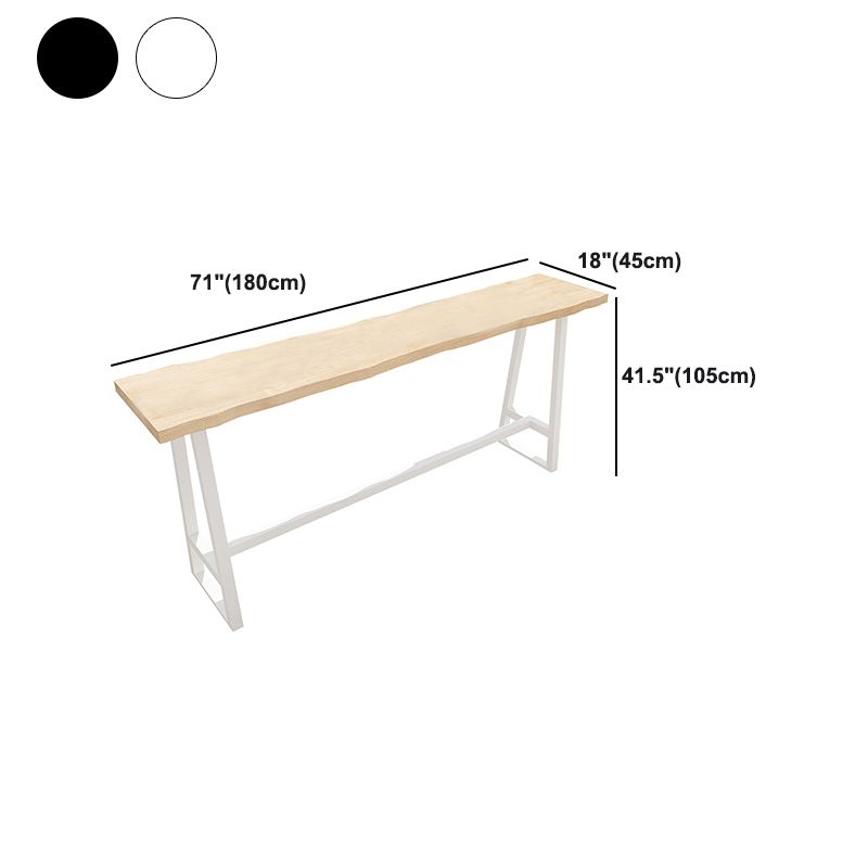 Wood Rectangle Top Counter Table 42-inch Height Contemporary Bar Table Clearhalo 'Bar Furniture' 'Bar Tables' 'bar_tables' 'furn' 'furn_bar_tables' 'Furniture' 'furniture_bar_tables' 'Kitchen & Dining Furniture' 1200x1200_26b365db-27ef-4eb4-a413-5930445df8eb
