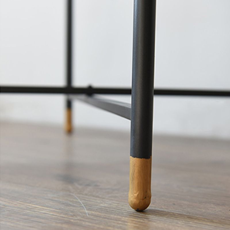 Modern Square Corner Table Cross Legs Side End Table for Living Room