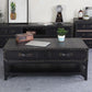 French Country Distressed Cocktail Table Wooden Coffee Table Set for Living Room Clearhalo 'Coffee & Accent Tables' 'Coffee Tables' 'coffee_tables' 'furn' 'furn_coffee_tables' 'Furniture' 'Living Room Furniture' 1200x1200_26b67cef-50e3-49d9-93c5-d85510fc96ec