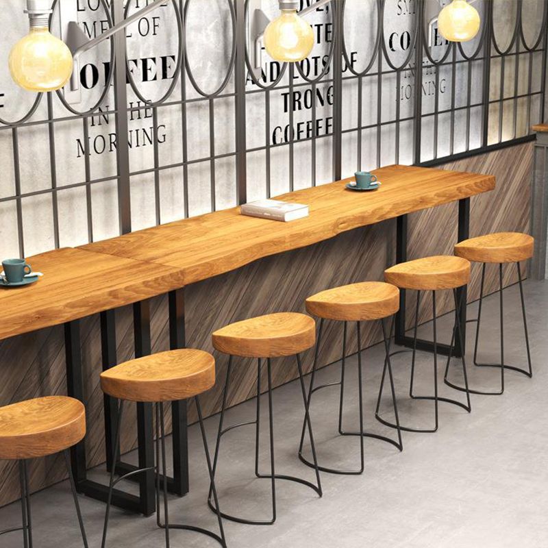 Modern Solid Wood Bar Table Rectangle Bar Table for Breakroom Use Clearhalo 'Bar Furniture' 'Bar Tables' 'bar_tables' 'furn' 'furn_bar_tables' 'Furniture' 'Kitchen & Dining Furniture' 1200x1200_26b711d8-0e59-46af-985f-305e3d31b117