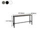 Industrial Iron Bar Table Faux Marble Rectangle Top 41.3"H Bistro Table with Footrest Clearhalo 'Bar Furniture' 'Bar Stools' 'Bar Tables' 'bar_stools' 'bar_tables' 'furn' 'furn_bar_tables' 'furniture_bar_stools' 'Kitchen & Dining Furniture' 'kitchen&dining_furn' 'kitchen' 'kitchen_furn' Furniture' 1200x1200_26b86082-216b-4a78-948e-d219bd2ed741