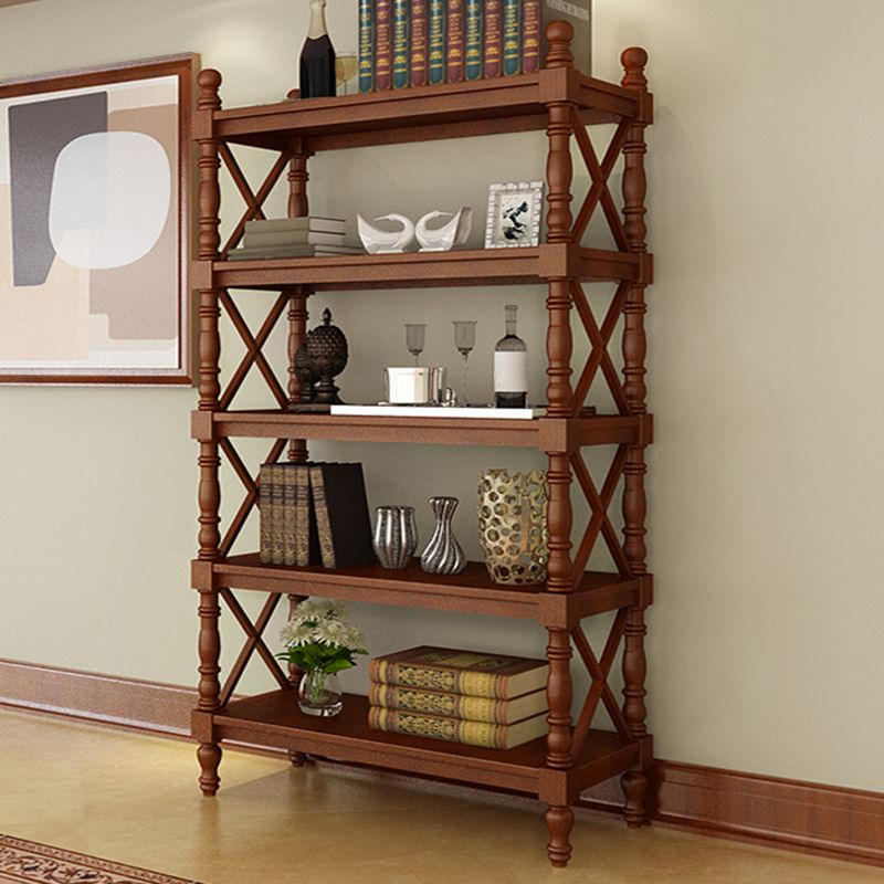 Scandinavian Study Room Bookshelf Solid Wood Etagere Bookcase Clearhalo 'Bookcases' 'furn' 'furn_bookcases' 'Furniture' 'Office Furniture' 1200x1200_26b8afda-eb9a-4908-acd4-1f996939260f