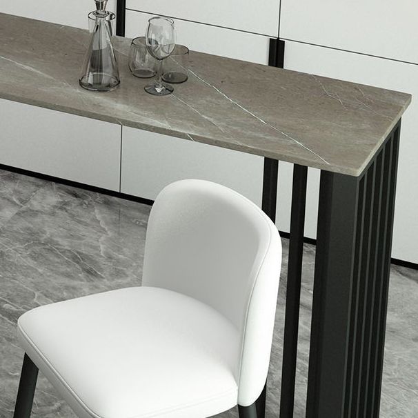 Tavolo da bar contemporaneo top top black doppio piedistallo tavolo da bar