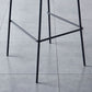 Modern Backrest Armless Counter Stool Iron Pub Stool with Plastic Cushion