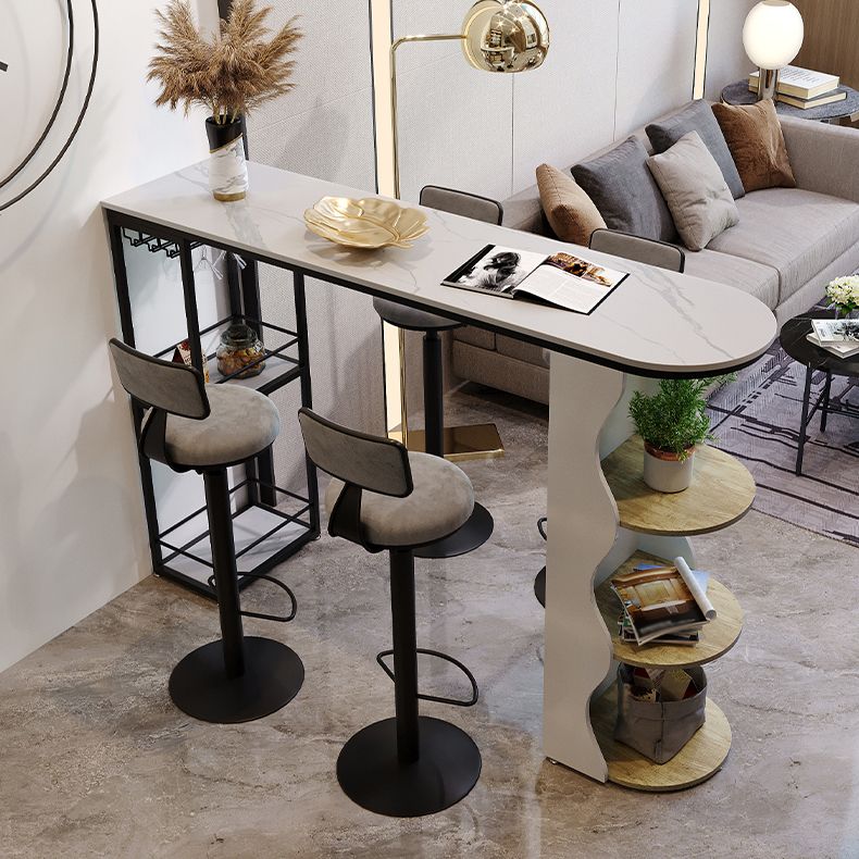 Tavolo da pranzo in pietra in pietra bianca tavolo da pranzo tradizionale bar di lusso con base a slitta