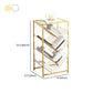 Metal Vertical Geometric Bookcase Contemporary Style Closed Back Shelf Clearhalo 'Bookcases' 'furn' 'furn_bookcases' 'Furniture' 'Office Furniture' 1200x1200_26bfc54d-bc20-4396-8e28-f812589d1a01