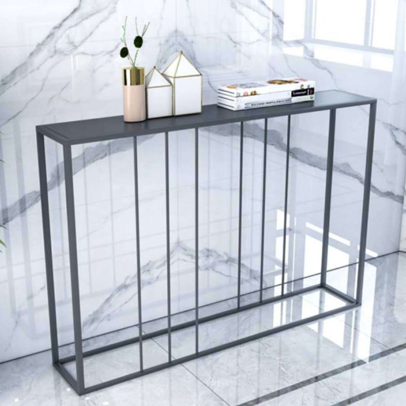 29.53 "Mesa de consola de hierro de acento moderno de 29.53" con 1 estante