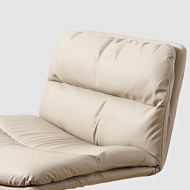 Chaise de bureau sans bras moderne chaise de bureau de hauteur de siège réglable