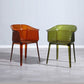 Nordic Style Plastic Dining Armchair Stacking Dining Chair for Restaurant Clearhalo ' kitchen&dining_furn' 'Dining Chairs' 'Dining Tables & Seating' 'dining_chair' 'Furniture' 'furniture_dining_chair' 'Kitchen & Dining Furniture' 'kitchen' 1200x1200_26c2097b-ba7a-4793-9e38-5b3bc6256c77