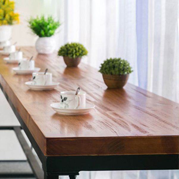 Solid Wood Table and Stool Set 1/2/7 Pieces Counter Height Pub Set Clearhalo 'Bar Furniture' 'furn' 'furn_home_bar_bar_sets' 'Furniture' 'Home Bars & Bar Sets' 'home_bar_bar_sets' 'Kitchen & Dining Furniture' 1200x1200_26c234ac-a074-4046-8842-de5c7e052c26
