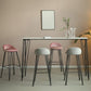 Industrial Black Iron Bar Table Faux Marble Rectangle Top 41.3"H Bistro Table with 4 Legs Clearhalo 'Bar Furniture' 'Bar Tables' 'bar_tables' 'furn' 'furn_bar_tables' 'Furniture' 'furniture_bar_tables' 'Kitchen & Dining Furniture' 1200x1200_26c40a32-1186-48cd-8075-d7a1de557f44