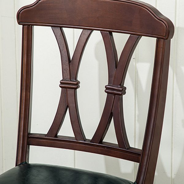 Glam Wood Dining Chair Cross Back Folding Chair for Dining Room in Brown Clearhalo 'Dining Chairs' 'Dining Tables & Seating' 'dining_chair' 'furn' 'furn_dining_chair' 'Furniture' 'furniture_dining_chair' 'Kitchen & Dining Furniture' 1200x1200_26c4696f-c2f8-4f55-ad54-03458013ff55