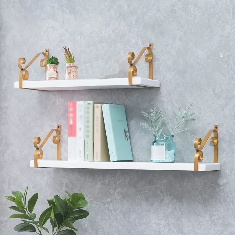 Closed Back Bookshelf Glam Style Wall Mounted Bookcase for Office Home Study Room Clearhalo 'Bookcases' 'furn' 'furn_bookcases' 'Furniture' 'furniture_bookcases' 'Office Furniture' 1200x1200_26cc583d-569a-4090-a273-a334eab3170a