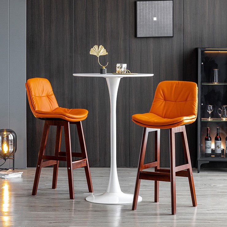 Modern Wood Kitchen Dining Room Armless Stool Low Back Bar Stool Clearhalo 'Bar Furniture' 'Bar Stools' 'bar_stools' 'furn' 'furn_bar_stools' 'Furniture' 'furniture_bar_stools' 'Kitchen & Dining Furniture' 1200x1200_26cda227-2c3c-4537-9e9b-a3bf4250fd15