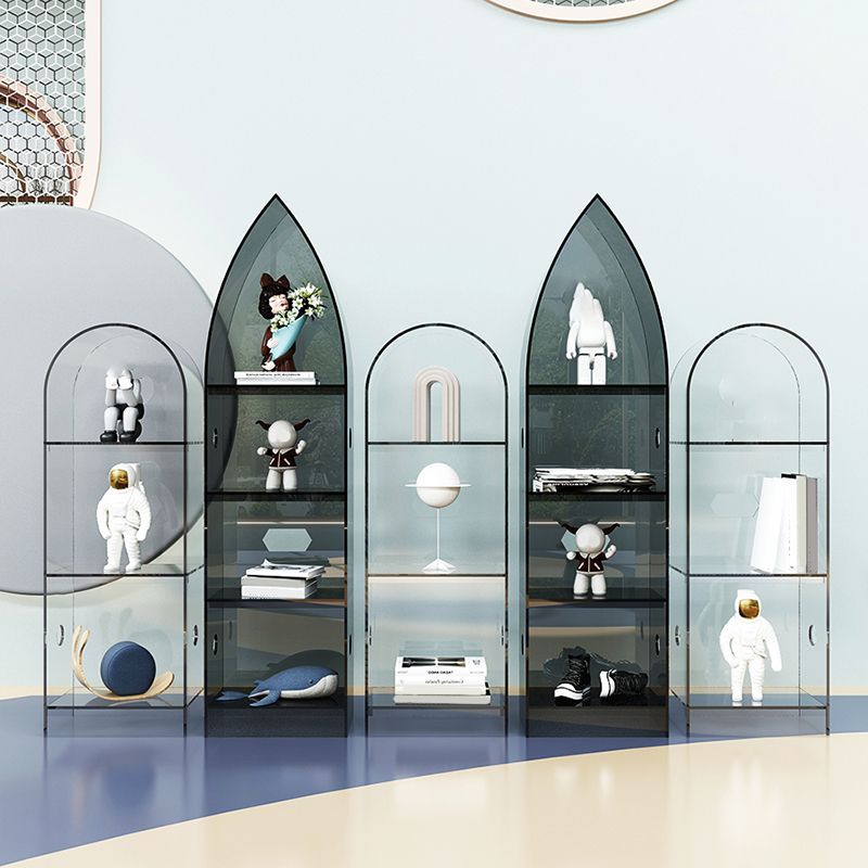 Bibliothèque acrylique de bibliothèque standard à dos fermé moderne pour salle d'étude