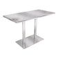 Industrial Style Dinner Table Stainless Steel Dining Site Table for Home Clearhalo ' dining_table' 'Dining Tables & Seating' 'Dining Tables' 'furn' 'furn_dining_table' 'Furniture' 'furniture_dining_table' 'Kitchen & Dining Furniture' 'kitchen&dining_furn' 'kitchen' 'kitchen_dining_table' 1200x1200_26d014dc-7427-4ef4-b6a4-5034c232eb4b