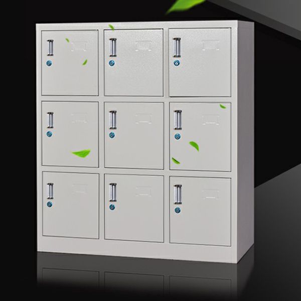 Metal Non-Hanging Cabinet Modern Storage Cabinet with Hinged Doors Clearhalo 'Armoires & Wardrobes' 'armoires_wardrobes' 'Bedroom Furniture' 'furn' 'furn_armoires_wardrobes' 'Furniture' 1200x1200_26d2b77d-b44a-4fb5-b323-d2330c1a313f