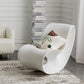 Silla de asiento de plástico moderna silla de plástico Rocking Accent Accent para sala de estar