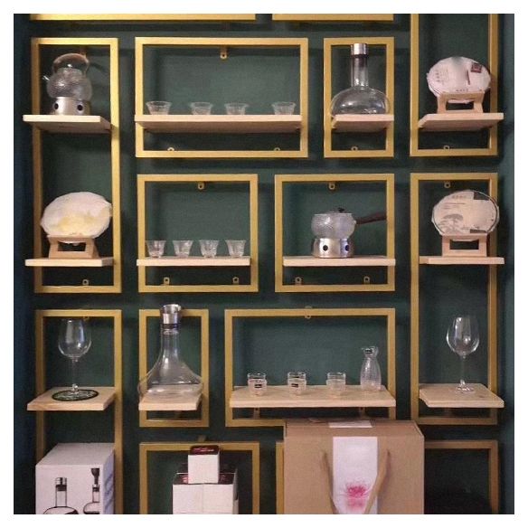 Bibliothèque étagère murale en métal industriel et étagère en bois