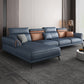Contemporary Stain-Resistant Faux Leather 4-Seater L-Shape Sofa