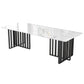 Rectangle Meeting Table Industrial Style Office Desk with Seld Base Clearhalo 'furn' 'furn_office_desk' 'Furniture' 'furniture_office_desk' 'Office Desks' 'Office Furniture' 'office_desk' 1200x1200_26d7057e-90c0-4fa6-a6c4-992b03f1a3ac