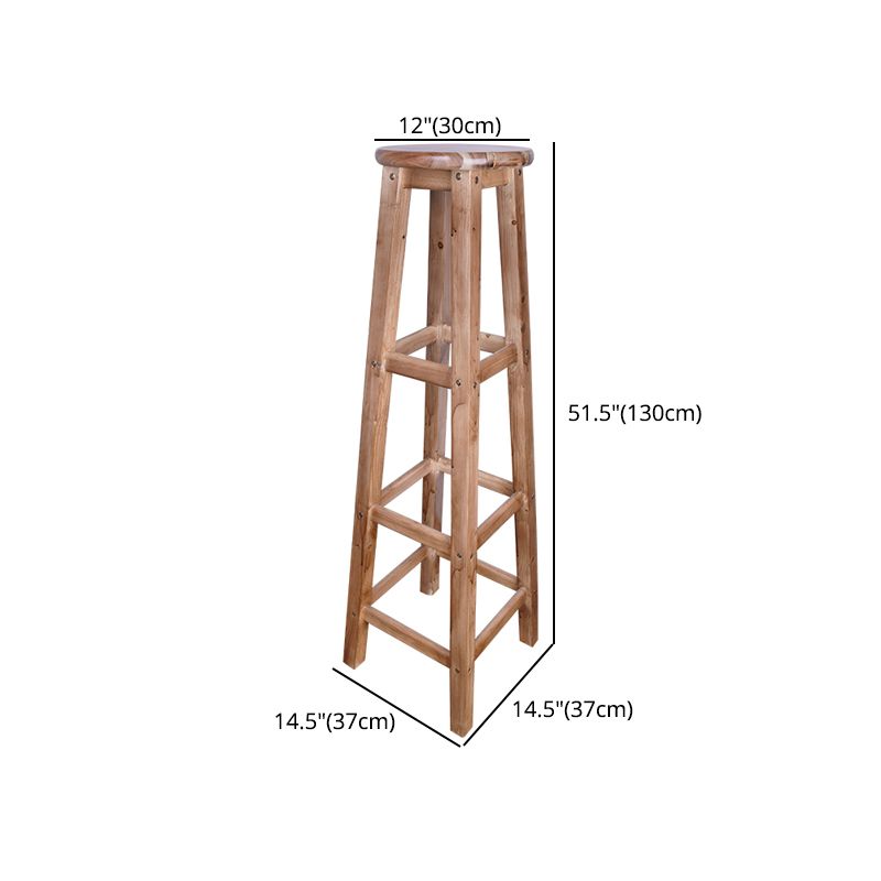 Contemporary Design Wooden Barstool for Home Backless Stools with Wood Base Clearhalo 'Bar Furniture' 'Bar Stools' 'bar_stools' 'furn' 'furn_bar_stools' 'furniture_bar_stools' 'Kitchen & Dining Furniture' 'kitchen&dining_furn' 'kitchen' 'kitchen_furn' Furniture' 1200x1200_26d8d7b4-9863-47fb-906a-f5807b5a66d3