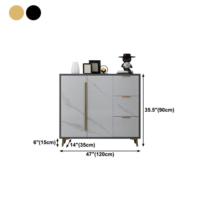 Sideboard Glam Sideboard in legno artificiale con porta per soggiorno