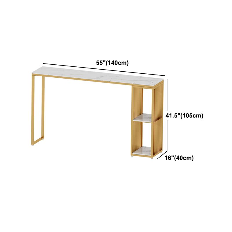 Glam 1/2/3 Pieces Bar Table Set Rectangle Bar Table with High Stools Clearhalo 'Bar Furniture' 'furn' 'furn_home_bar_bar_sets' 'Furniture' 'Home Bars & Bar Sets' 'home_bar_bar_sets' 'Kitchen & Dining Furniture' 1200x1200_26da7035-4228-40cb-99e7-108636533b1d