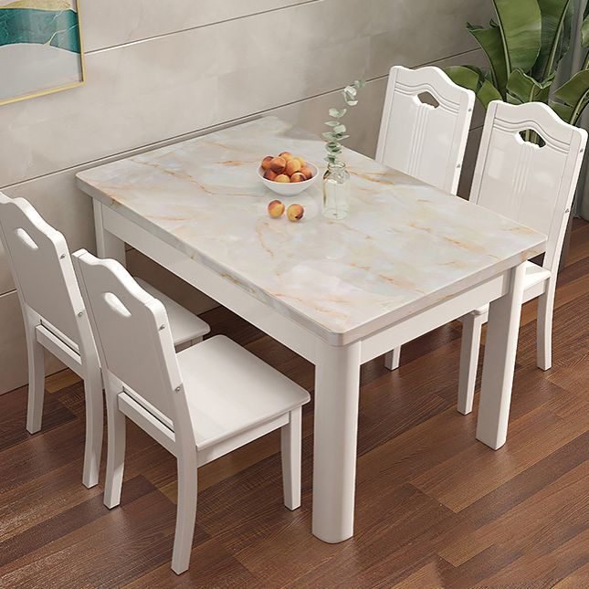 Rectangle Dining Room Dinner Kitchen Table Modern Dining Table Clearhalo 'Dining Tables & Seating' 'Dining Tables' 'dining_table' 'furn' 'furn_dining_table' 'Furniture' 'Kitchen & Dining Furniture' 1200x1200_26dd5069-a5ff-4fcd-80c1-8e1b4c8affe1