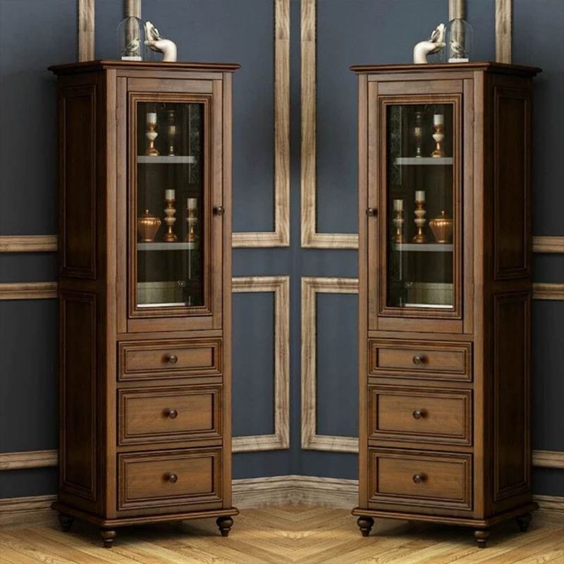 Scratch Resistant Storage Cabinet Glass Paned Standard Cabinet Clearhalo 'Cabinets & Chests' 'cabinets_chests' 'furn' 'furn_cabinets_chests' 'Furniture' 'Living Room Furniture' 1200x1200_26dee31b-9219-42fc-91e7-fd3e818ad636