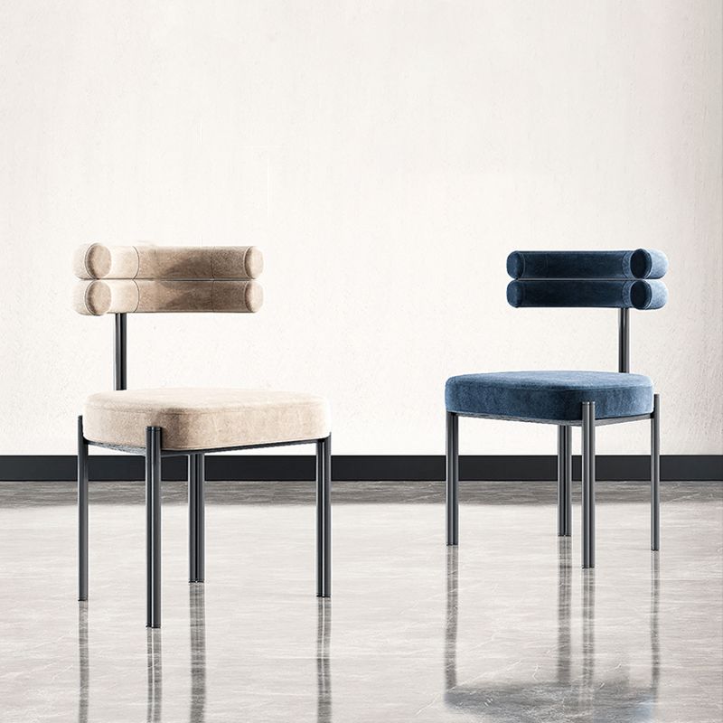 Modern Style Home Side Chair Open Back Upholstered Designer Dining Room Chair Clearhalo ' kitchen&dining_furn' 'Dining Chairs' 'Dining Tables & Seating' 'dining_chair' 'furn' 'furn_dining_chair' 'Furniture' 'furniture_dining_chair' 'Kitchen & Dining Furniture' 'kitchen' 1200x1200_26df1df9-c23c-4ee4-a38f-0dd5999bc88e