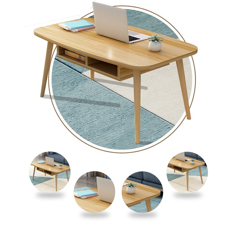 MODERNE 16,5 "de haut 4 jambes Rectangular Table Table Tableau basse