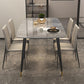 Luxury Sintered Stone Top Dining Table Rectangle Grey Table with 4 Legs Clearhalo 'Dining Tables & Seating' 'Dining Tables' 'dining_table' 'furn' 'furn_dining_table' 'Furniture' 'Kitchen & Dining Furniture' 1200x1200_26e10a45-d588-48ad-8136-0be0b0903023