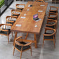 Descripción de la reunión Mesa rectángulo de madera maciza de pino moderno para oficina