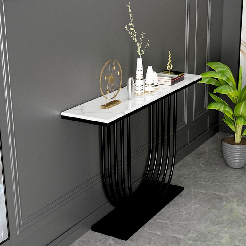 Tavolo della console in marmo glam tavolo accento console rettangolare per hall