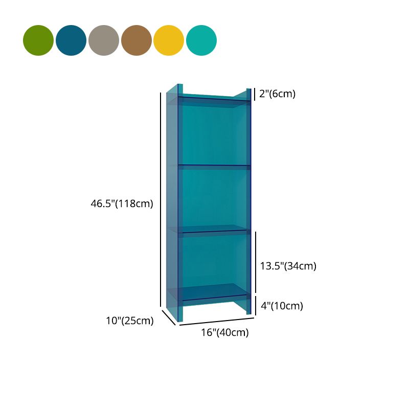 Scandinavian Style Shelf Bookcase Acrylic Closed Back Bookshelf for Office and Study Room Clearhalo 'Bookcases' 'furn' 'furn_bookcases' 'Furniture' 'furniture_bookcases' 'kitchen' 'kitchen_bookcases' 'Living Room Furniture' 'Office Furniture' 1200x1200_26e2b53a-88b2-4167-8e58-bb2bbae466ad