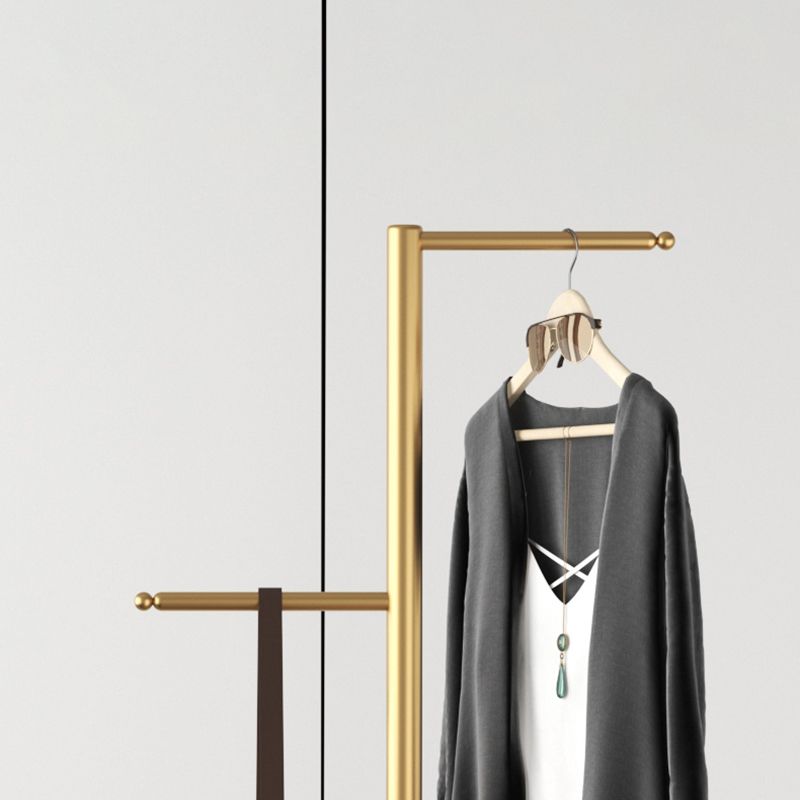 Creative Metal Clothes Hanger Round Marble Bottom Coat Rack for Bedroom Clearhalo 'Entry & Mudroom Furniture' 'furn' 'furn_hall_tree_coat_racks' 'Furniture' 'Hall Trees & Coat Racks' 'hall_tree_coat_racks' 1200x1200_26e2be2d-2b40-4ee0-b3ae-5d95afe2aa3f