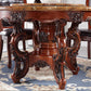 Faux Marble Dining Table Traditional Round Dinette Table with Turntable Clearhalo 'Dining Tables & Seating' 'Dining Tables' 'dining_table' 'furn' 'furn_dining_table' 'Furniture' 'Kitchen & Dining Furniture' 1200x1200_26e31421-70e6-42ad-8891-08704930ffba